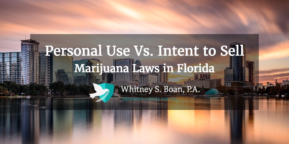 Personal Use vs. Intent to Sell – Marijuana Laws in Florida